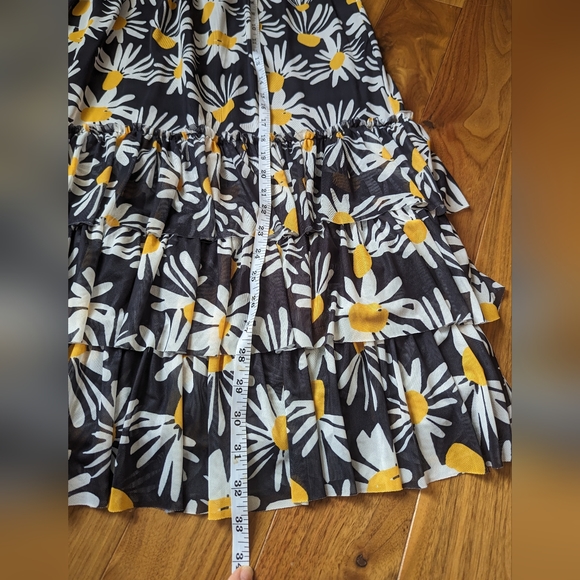 Eva Franco (Anthropologie) Daisy Tiered Midi Skirt size medium - Picture 8 of 10